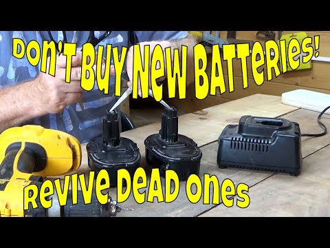 How to revive a dead rechargeable power tool battery easily