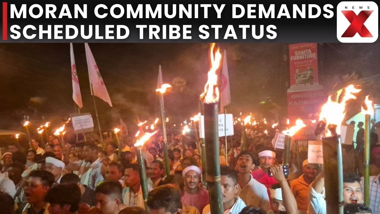 LIVE | Moran Community Demands Scheduled Tribe Status | Security Operation in Malpora Launched