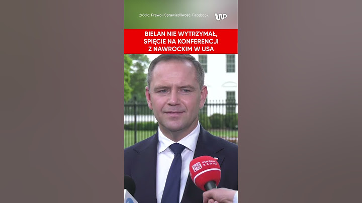 Spięcie na konferencji Nawrockiego w USA. Bielan do dziennikarza: Ma pan amnezję