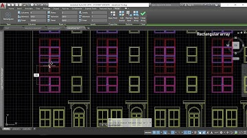 Autocad 2019 - Array (Rectangular array, Polar Array and Path Array)