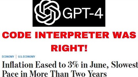 Code Interpreter was Right! 3% CPI!