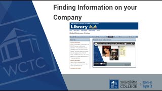 Finding Information on your Company