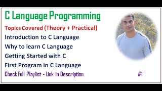 C Language Programming | Introduction | First Program in C #1