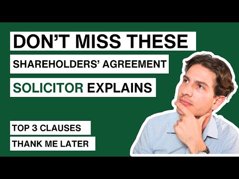 What Should a Shareholders Agreement Include | Avoid Legal Issues