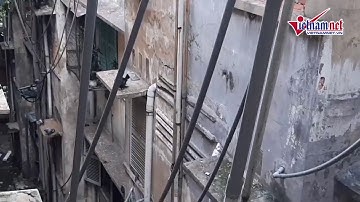 Rùng mình xem flycam chung cư xuống cấp, nứt toác ở TP HCM