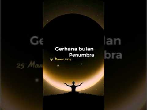 Gerhana Bulan Penumbra 25 Maret 2024 #shorts #gerhana #gerhanabulan #ramadanonshorts2024