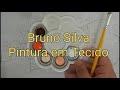 Rosas Salmão Pintura em Tecido Parte 1 Aula 423 Bruno Silva