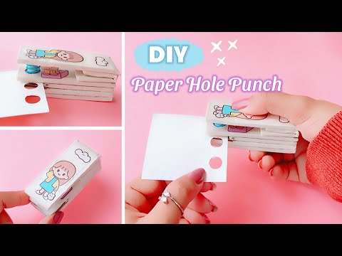 How to make punching machine at home, homemade paper punch, paper puncher, diy  hole punch