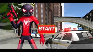 Amazing Superhero Stickman Rope Hero Gangstar Crime City screenshot 1