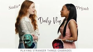 Sadie & Priyah gonna play Stranger things Charades 🤭😬 | Stranger things | Eleven | Netflix | Vecna |