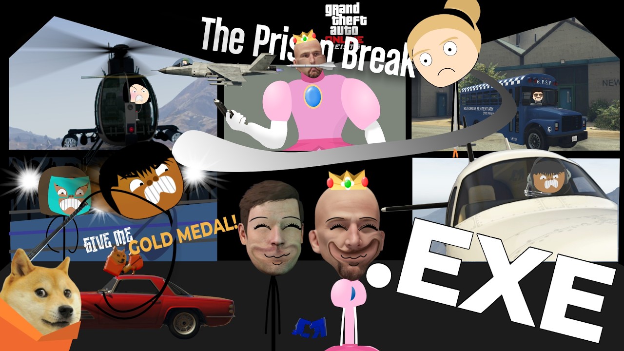The Prison Break (Finale). EXE • GTA Online • Stickman Animation