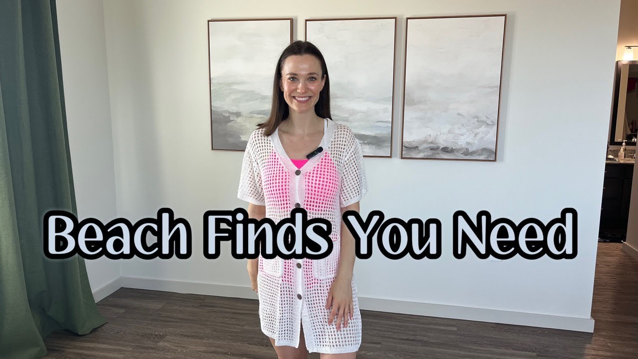 Amazon Review of a Button-Down Crochet Beach Cover Up Dress 