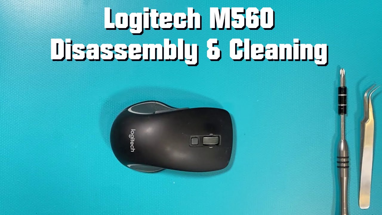 Logitech M560 disassembly cleaning - YouTube