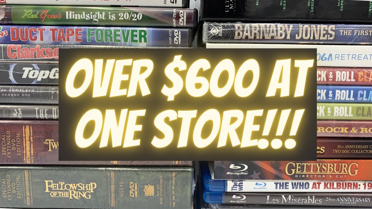 I Found Over 600 In DVDs And CDs At One Store To Resell!!! Thrift