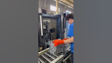 Precision machining of engine block#shorts