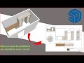 Sketchup 4 mise en plan du mobiliers sur sketchup layout