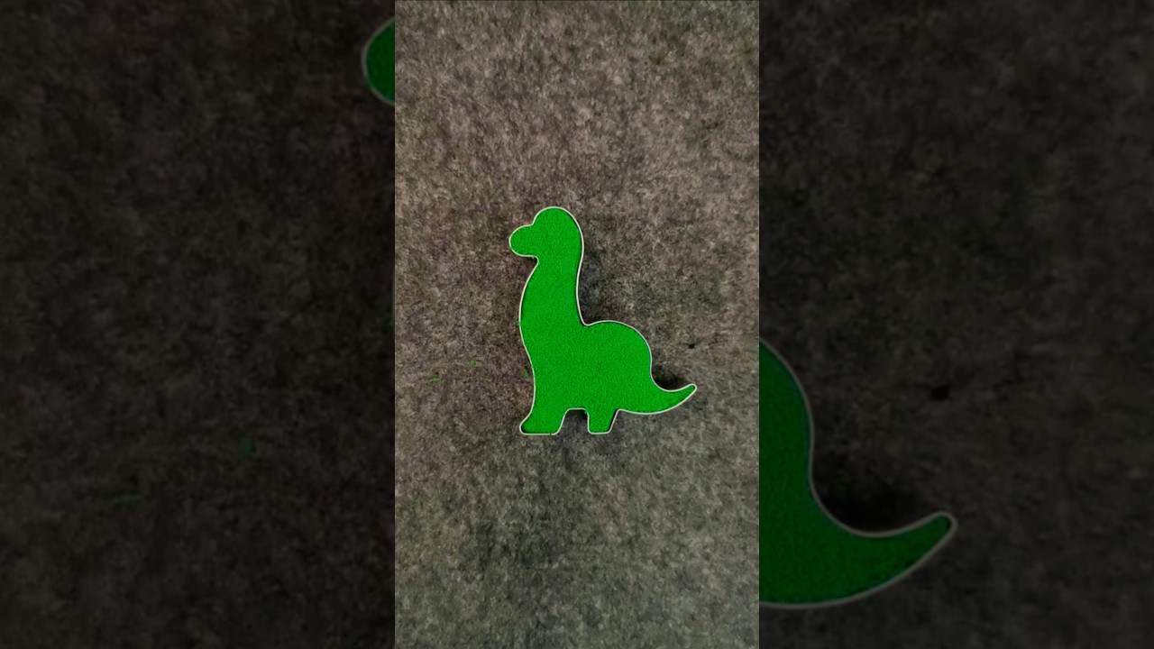Sculpting a Green Dinosaur: A Kinetic Kalm ASMR Experience by The Sand Shaper