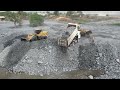 Incredible Full Action of  Heavy Machinery Constructs New Projects With Wheels Loader &amp; Dump Trucks