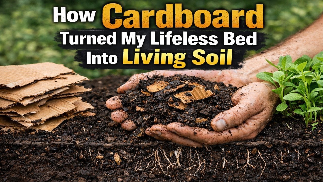 How Cardboard Turned My Lifeless Bed Into Living Soil