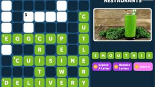 Crossword Quiz RESTAURANTS Level 5 - Walkthrough