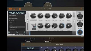 TriceraChorus by Eventide - Vintage Bucket Brigade Tri-Chorus with Micropitch Detuning - iPad Demo