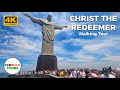 Christ the Redeemer &amp; Hike - Rio de Janeiro, Brazil Walking Tour - 4K60fps with Captions