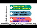 Rosululloh ﷺ aytgan 73 firqa kimlar? Shayh Sodiq Samarqandiy