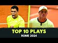 Monteiro&#39;s Tweener; Paul&#39;s One-Handed Backhand &amp; More | Rome 2024 Top 10 Plays