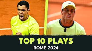 Monteiro's Tweener; Paul's One-Handed Backhand & More | Rome 2024 Top 10 Plays Resimi