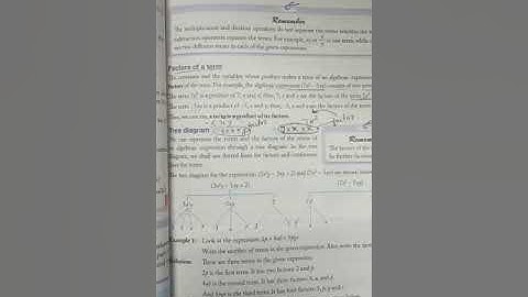 Tree diagram of algebraic expressions