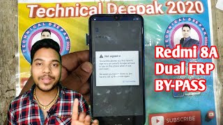 Redmi 8A Dual FRP BYPASS || Mi 8A Dual Google Account Bypass without pc @Zuber Mobile