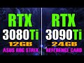 RTX 3080Ti Asus ROG Strix Vs RTX 3090Ti Reference Card PC GAMES TEST mp3