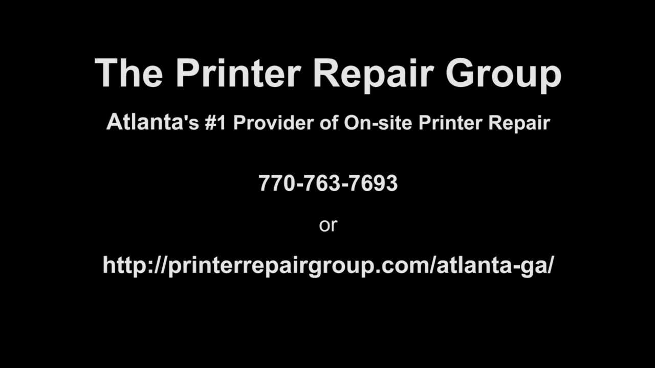 Printer Repair Atlanta, GA HP Printer Repair Specialists 7707637693