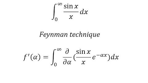Advance Calculus: Integrating sinx/x using the Feynman technique