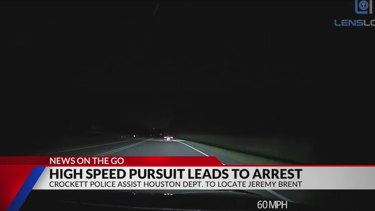 High-speed chase ends in arrest near Crockett - YouTube