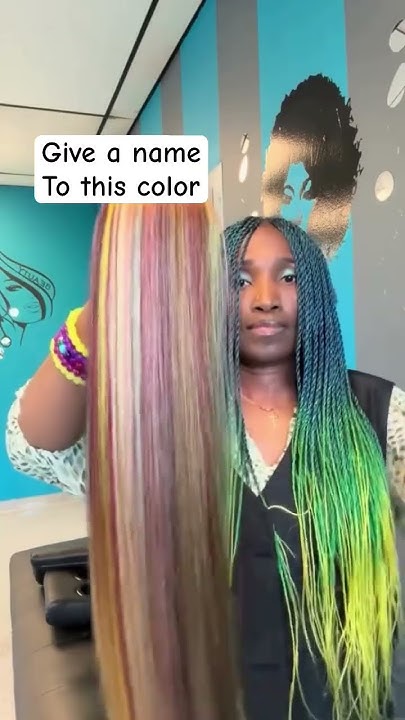  Hair braid color blend - YouTube