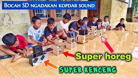 Keren‼️Bocah SD ngadakan kopdar sound super mini.. audio miniatur sound system