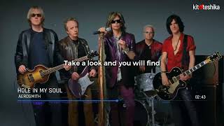 Hole in my soul - Aerosmith - With lyrics | kitotshika | lyric video