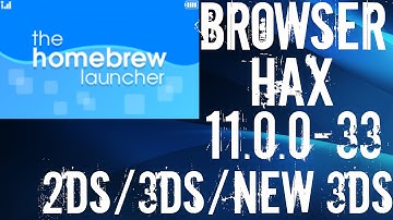 How To HomeBrew Your 2DS 3DS and New 3DS XL On 11.0 - BrowserHax Tutorial