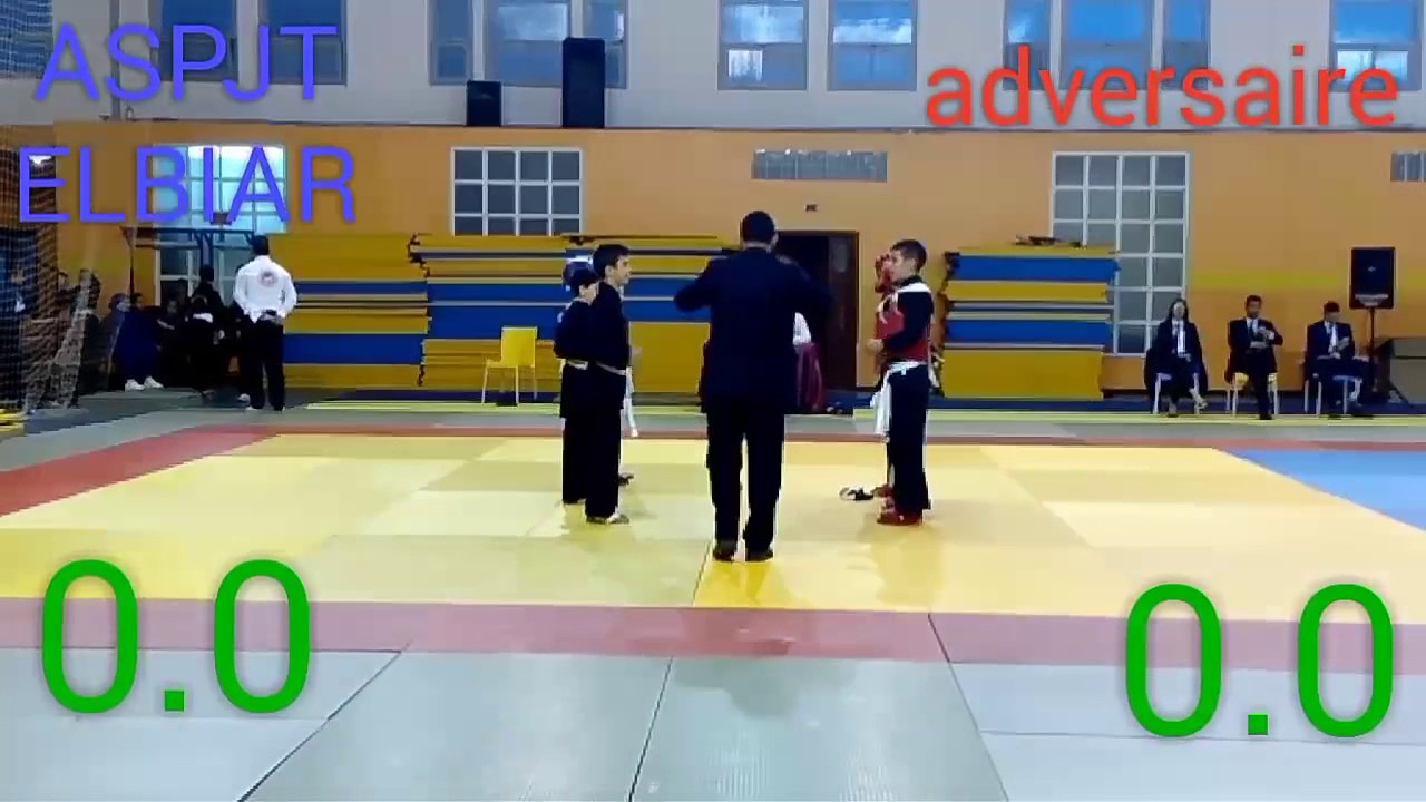 Qwankido combat finale De championat d'algerie 2017 minime ASPJT ELBIAR