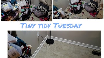 Tiny Tidy Tuesday! Cleaning up my corner! Clean with me!! #cleaningmotivation #tinytidytuesday