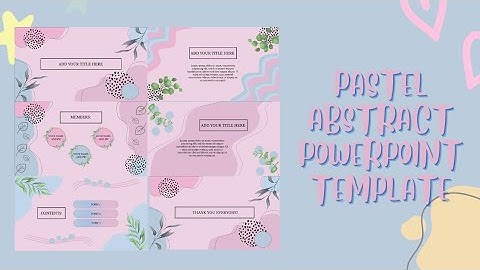 Pastel Abstract PowerPoint Template Free🍑 || ppt#64✨
