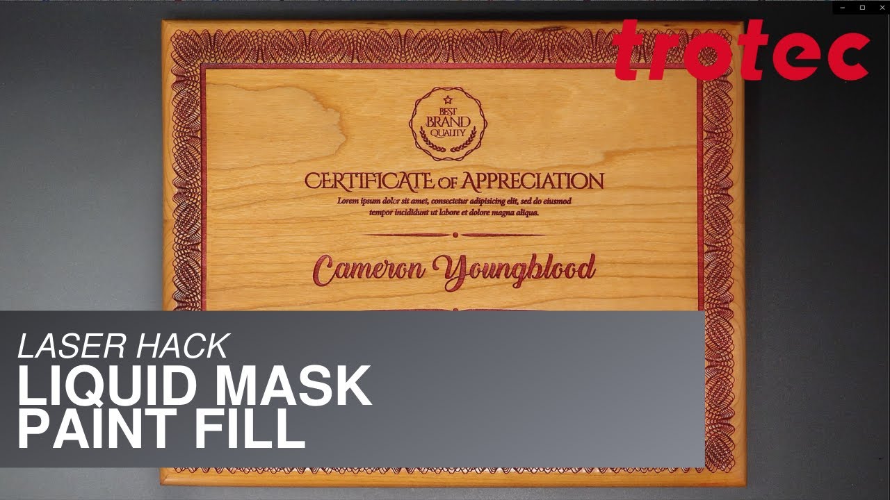 Laser Hack Liquid Mask Paint Fill YouTube