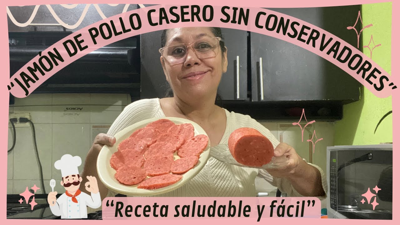 🔺"Alternativa Saludable al Jamón Comercial: ¡Haz tu propio JAMÓN DE POLLO NATURAL!”🍣🥪👌