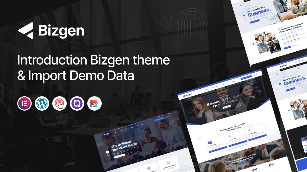 Bizgen - Business Consulting WordPress Theme - YouTube