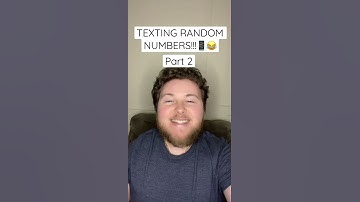 CRAZIEST ONE YET!!!😱 Part 2 *Texting Random Numbers!* #Shorts