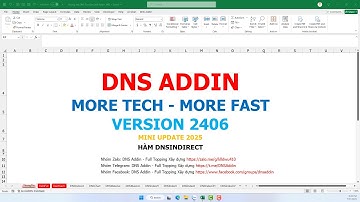 Hàm DNSIndirect trong DNS Addin 2406 - Trả về tham chiếu của vùng hoặc mảng dữ liệu