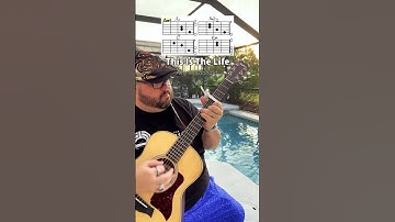 Thumbnail of This Is The Life by Amy Macdonald Guitar Tutorial! #shorts #youtubeshorts #music #guitar #guitarra