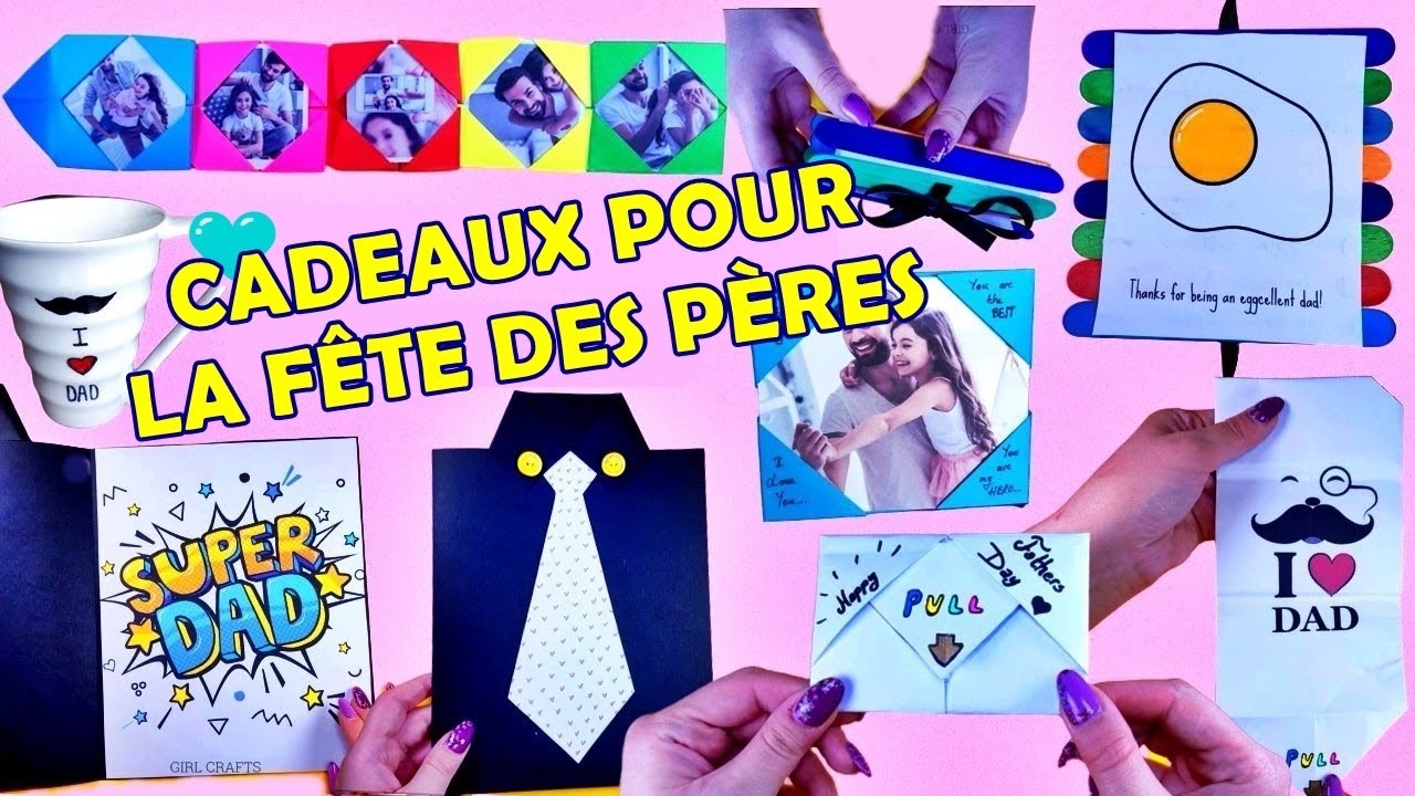 7 DIY - Carte de la fête des pères et idées de cadeaux dans la