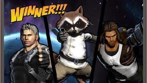 ULTIMATE MARVEL VS. CAPCOM 3 Chris,Rocket Raccoon,Spencer Arcade Mode